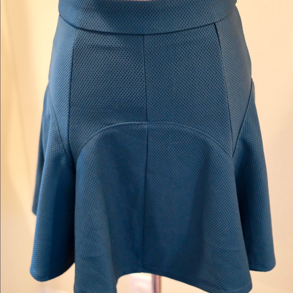 Teal Circle Skirt Small